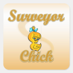 Sticker Carré Surveyor Chick
