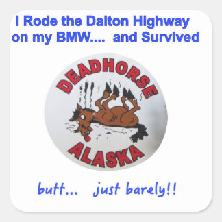Sticker Carré Survivant de la route BMW Dalton