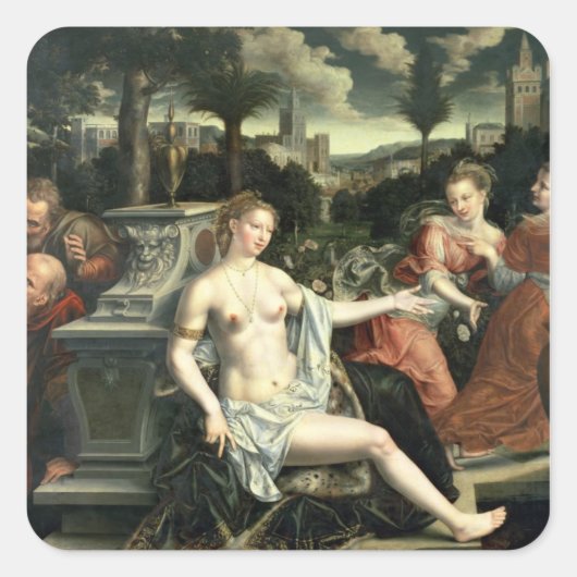 Sticker Carré Susanna et les aînés, 1567 (Devant)