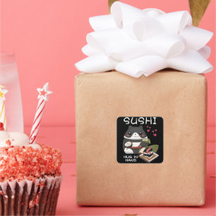 Sticker Carré Sushi Hug à la main