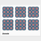 Sticker Carré Suzani Pattern (Feuille)