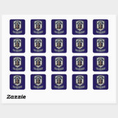 Sticker Carré Sweat Equals Success Worker Design (Feuille)