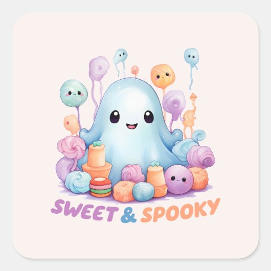 Sticker Carré Sweet and Spooky (Devant)