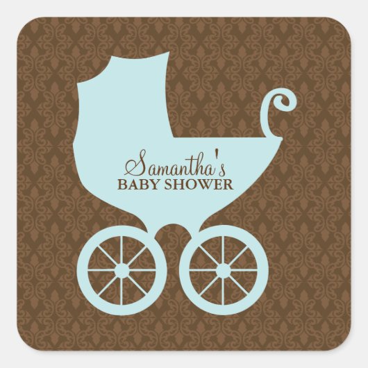 Sticker Carré Sweet Baby Carriage (Devant)