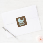Sticker Carré Sweet Baby Carriage (Enveloppe)