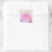 Sticker Carré Sweet Celebration : Violet Anniversaire (Sac)