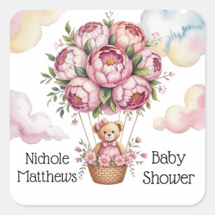 Sticker Carré Sweet Dreams Baby Girl Douche