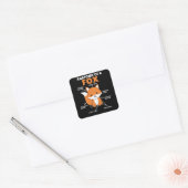 Sticker Carré Sweet Fox Explication Anatomie De Fox (Enveloppe)
