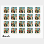 Sticker Carré Sweet Valentine (Feuille)