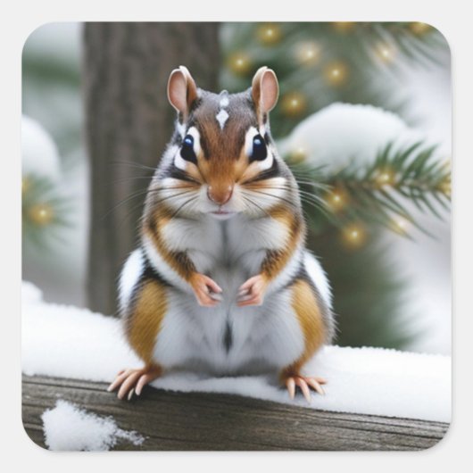 Sticker Carré Sweetie Pie Chipmunk (Devant)