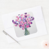 Sticker Carré Sweetpeas 2007 (Enveloppe)