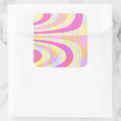 Sticker Carré Swirls des années 70 (Sac)