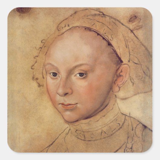 Sticker Carré Sybille de Cleves (Devant)