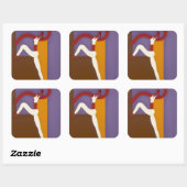 Sticker Carré Sylvie La Divine 2007 (Feuille)