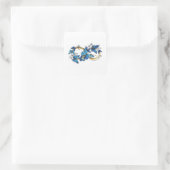 Sticker Carré Symbol Infinity of Blue Morpho Butterflies (Sac)