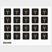Sticker Carré Symbole Ankh cross-égyptien (Feuille)