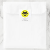 Sticker Carré Symbole BioHazard (Sac)