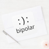 Sticker Carré symbole bipolaire (Enveloppe)