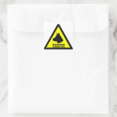 Sticker Carré Symbole chien de garde (Sac)