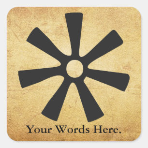 Sticker Carré Symbole d'ANANSE NTONTAN   de la sagesse,