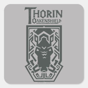 Sticker Carré Symbole de bouclier de THORIN OAKENSHIELD™