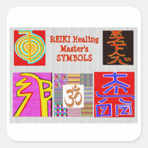 Sticker Carré Symbole de guérison REIKI ART ReikiHealing ReikiMa