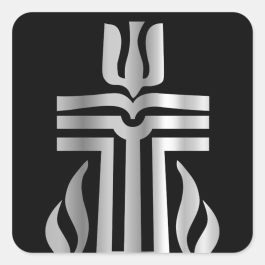 Sticker Carré Symbole de la religion presbytérienne (Devant)