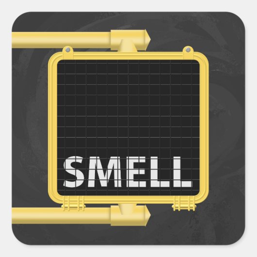 Sticker Carré SYMBOLE DE MARCHÉ DE New York Odeur (Devant)