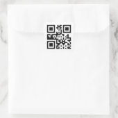 Sticker Carré Symbole ☮ de paix — Code QR (Sac)