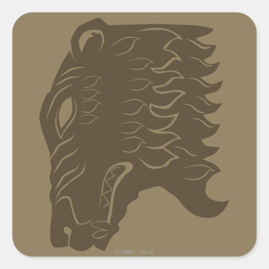 Sticker Carré Symbole de tête d'ours BEORN™ (Devant)