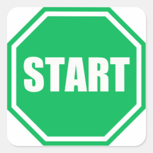 Sticker Carré Symbole DO-IT-YOURSELF St Patrick's Day Green part