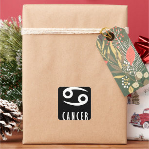 Sticker Carré Symbole du cancer du zodiaque