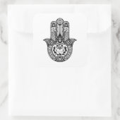 Sticker Carré Symbole Hamsa inspiré (Sac)