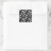 Sticker Carré Symbole Hiéroglyphique d'Égypte ancienne Motif (Sac)