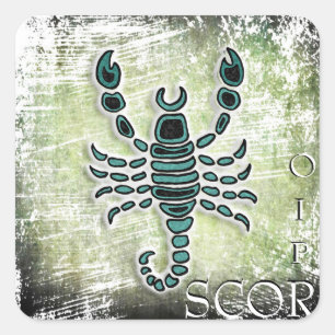 Sticker Carré SYMBOLE Horoscope Scorpio