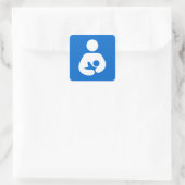 Sticker Carré Symbole international d'allaitement (Sac)