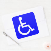 Sticker Carré Symbole international officiel d'accès (Enveloppe)