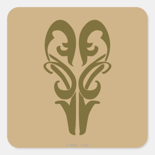 STICKER CARRÉ SYMBOLE LEGOLAS GREENLEAF™ (Devant)