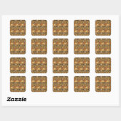 Sticker Carré SYMBOLE motif D'HIÉROglyphE ANCIEN (Feuille)