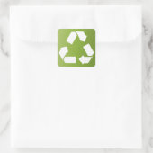 STICKER CARRÉ SYMBOLE RECYCLE (Sac)