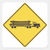 Sticker Carré SYMBOLE ROUTIER DES Camions D'EXPLOITATION (Devant)