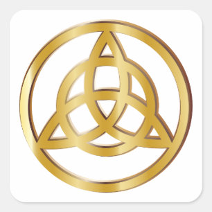 Sticker Carré symbole Triquetra