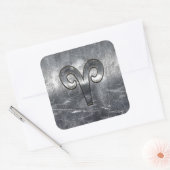 Sticker Carré SYMBOLE Zodiaque Aries Style industriel (Enveloppe)