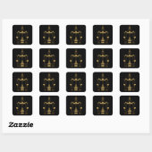 Sticker Carré SYMBOLE Zodiaque Libra (Feuille)