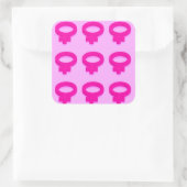 STICKER CARRÉ SYMBOLES FEMMES (Sac)