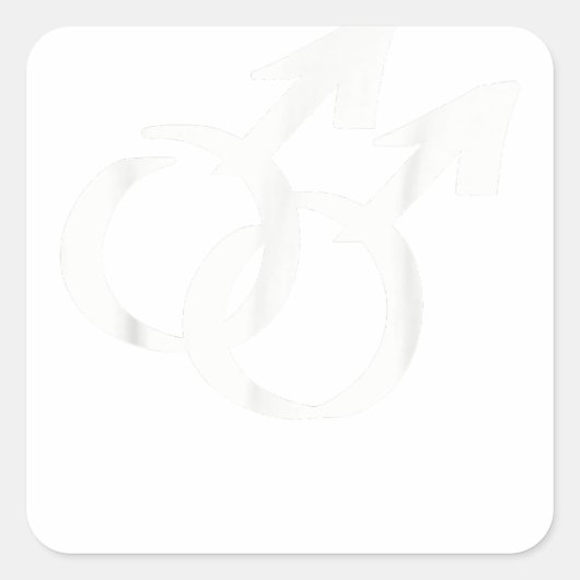 Sticker Carré Symboles gays (Devant)