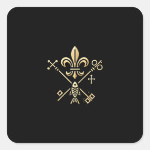 Sticker Carré Symboles heraldiens