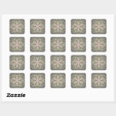 Sticker Carré Symétrie des formes (Feuille)