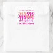 Sticker Carré Synchro Figure Patinage cadeaux (Sac)