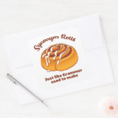 Sticker Carré Synonym Rolls Comme Grammer Utilisé Pour Faire (Enveloppe)